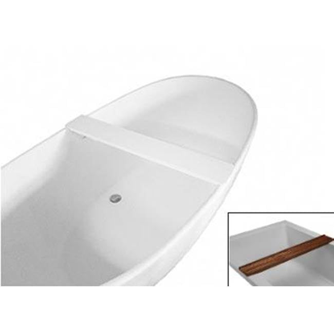 MTI Baths - SCULPTURESTONE TUB TRAY - MATTE WHITE - Matte White
