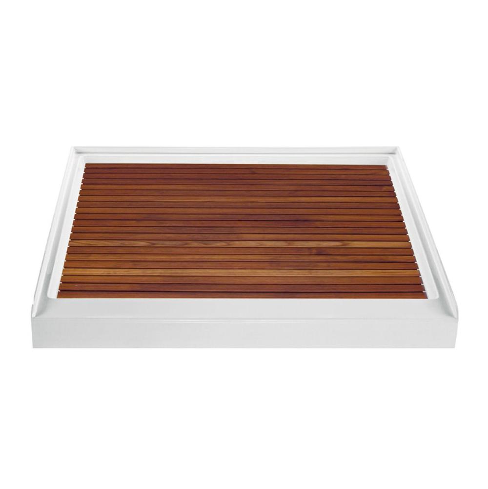 MTI Baths - TEAK SHOWER TRAY FOR MTSB-4248 CENTER DRAIN