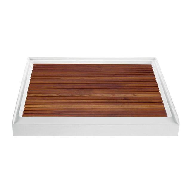 MTI Baths - TEAK SHOWER TRAY FOR MTSB-4248 CENTER DRAIN