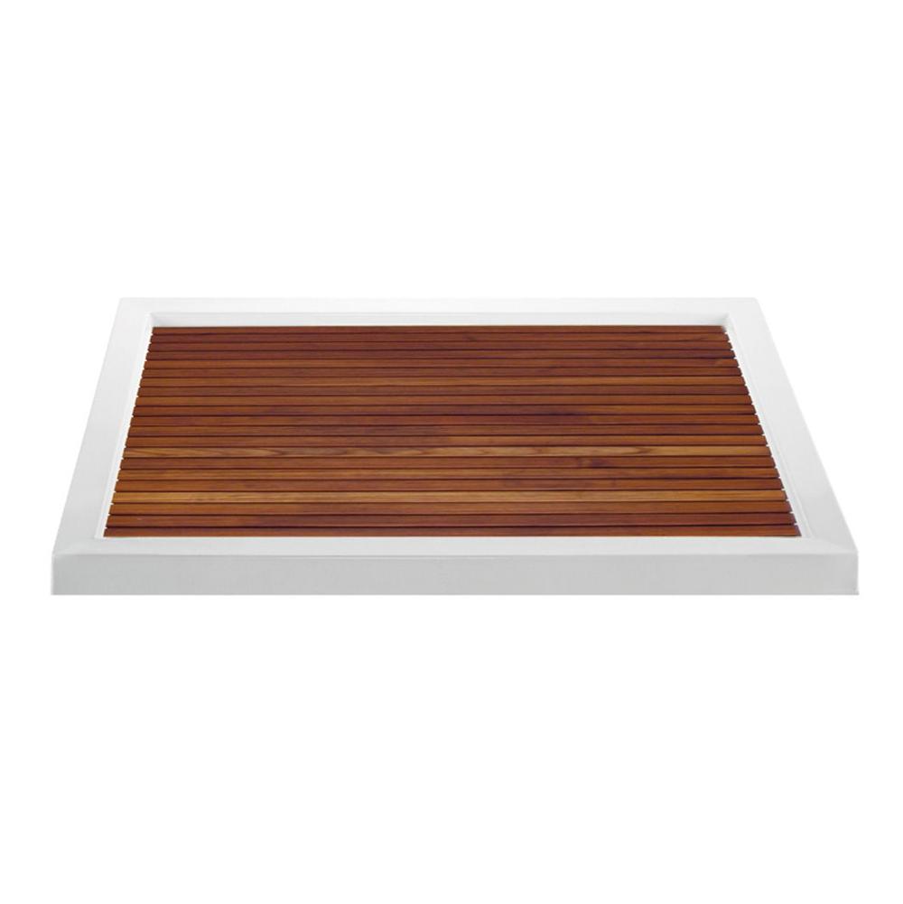 MTI Baths - TEAK SHOWER TRAY FOR MTSB-4842 CENTER DRAIN