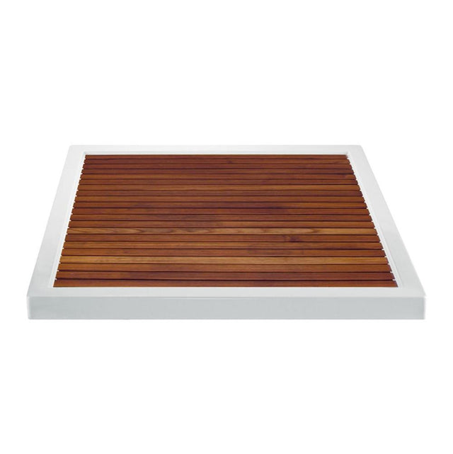 MTI Baths - TEAK SHOWER TRAY FOR MTSB-4848MT CENTER DRAIN