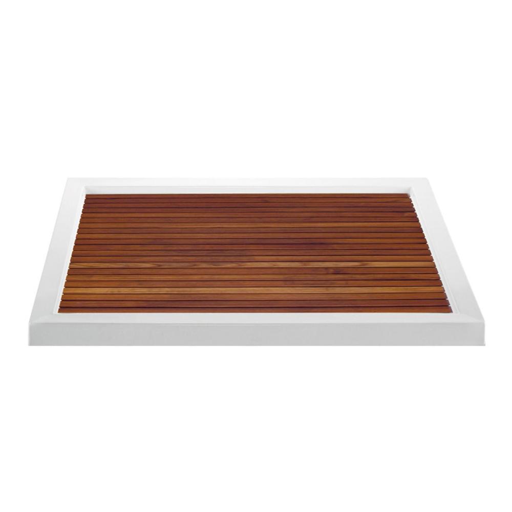 MTI Baths - TEAK SHOWER TRAY FOR MTSB-5434MT CENTER DRAIN
