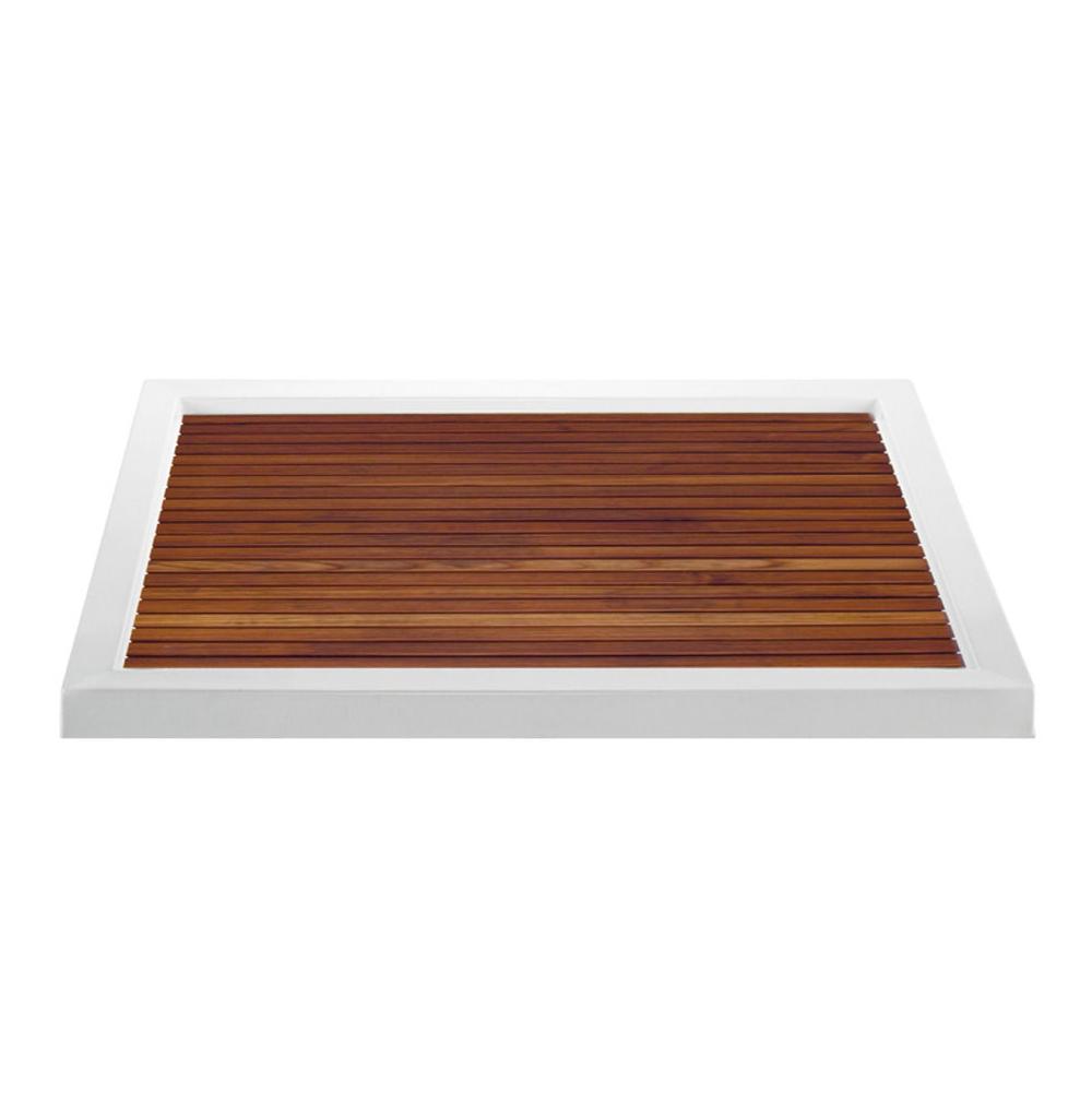 MTI Baths - TEAK SHOWER TRAY FOR MTSB-5436MT CENTER DRAIN