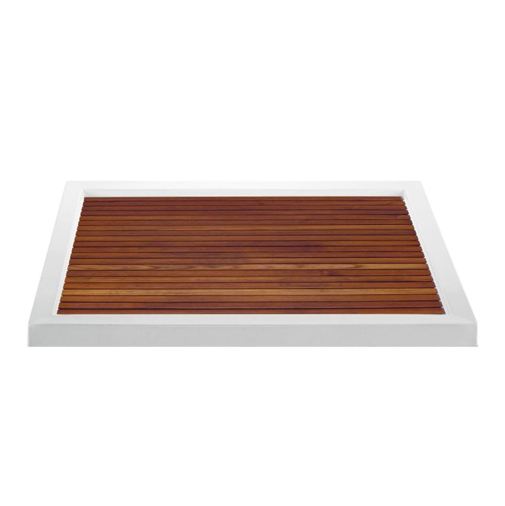 MTI Baths - TEAK SHOWER TRAY FOR MTSB-6042 MULTIPLE THRESHOLD