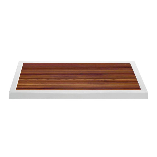 MTI Baths - TEAK SHOWER TRAY FOR MTSB-6632 CENTER DRAIN