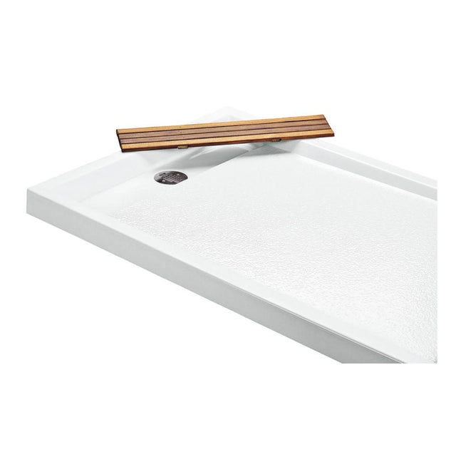 MTI Baths - TEAK HIDDEN DRAIN COVER