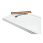 MTI Baths - TEAK HIDDEN DRAIN COVER