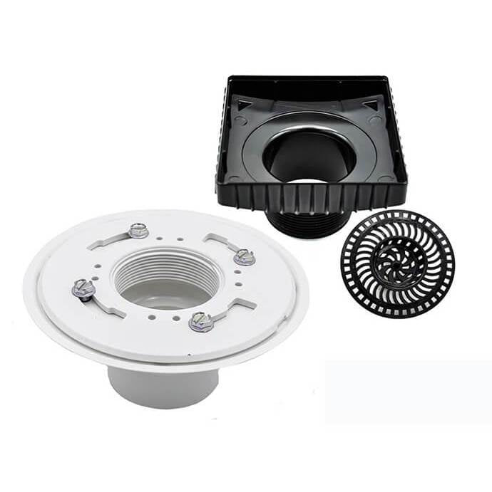Mountain Plumbing - Select Series Shower Drains - Kit 2 - ABS Drain Rough Body - No Finish