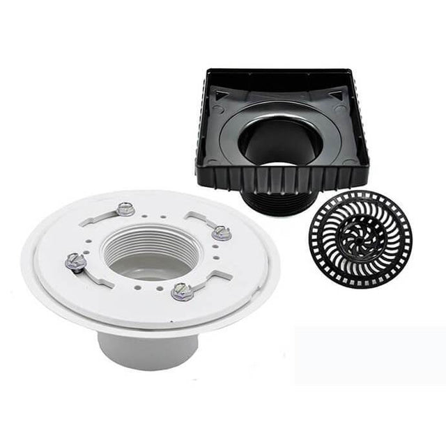 Mountain Plumbing - Select Series Shower Drains - Kit 2 - ABS Drain Rough Body - No Finish