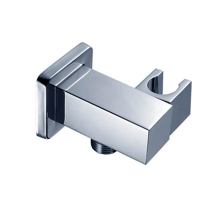 Mountain Plumbing - Square Waterway Elbow with Adjustable Handshower Holder - Venetian Bronze
