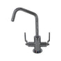 Mountain Plumbing - Hot & Cold Water Faucet with Contemporary Round Body & Industrial Lever Handles (120Â° Spout) - Venetian Bronze