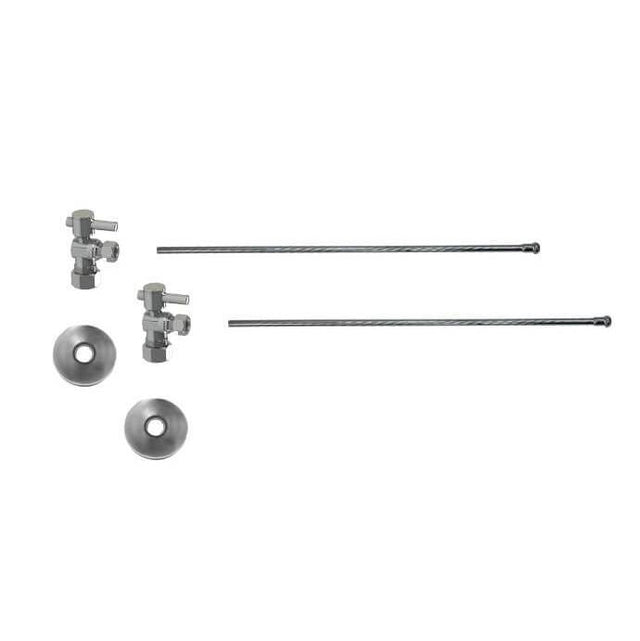 Mountain Plumbing - Lavatory Supply Kit - Mini Lever Handle with 1/4 Turn Ball Valve (MT521-NL) - Angle, No Trap - Venetian Bronze