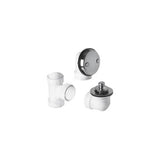 Mountain Plumbing - PVC Plumber's Half Kit with Economy Lift & Turn Trim (Two Hole Face Plate) - Black Nickel