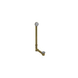 Mountain Plumbing - Economy Lift & Turn Style Bath Waste & Overflow Drain (Brass Body) - Unlacquered Brass