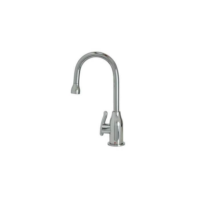 Mountain Plumbing - Hot Water Faucet with Modern Curved Body & Handle - Brushed Stainless Steel