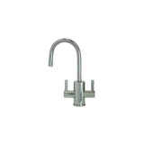 Mountain Plumbing - Hot & Cold Water Faucet with Contemporary Round Body & Handles - Polished Copper
