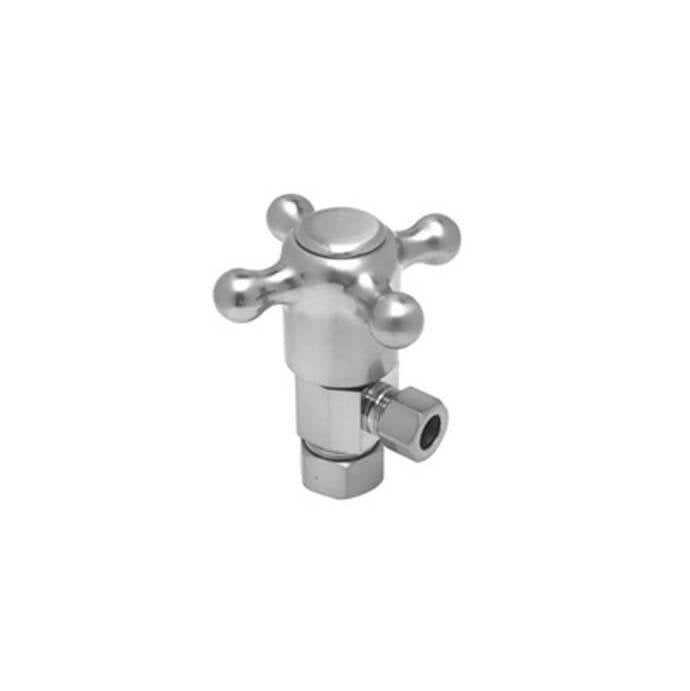 Mountain Plumbing - Brass Cross Handle with 1/4 Turn Ceramic Disc Cartridge Valve - Lead Free - Angle (1/2'' Compression) - Champagne Bronze