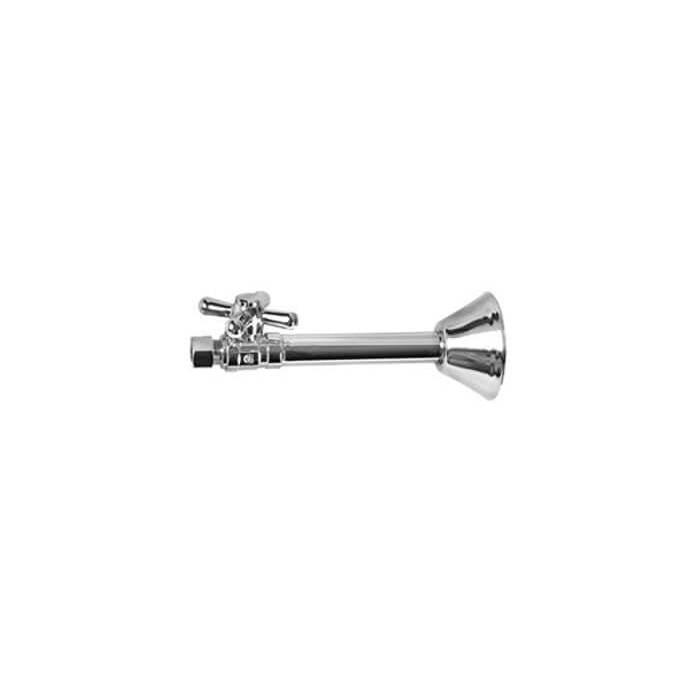 Mountain Plumbing - Brass Cross Handle with 1/4 Turn Ball Valve - Lead Free - Straight Sweat - Satin Gold