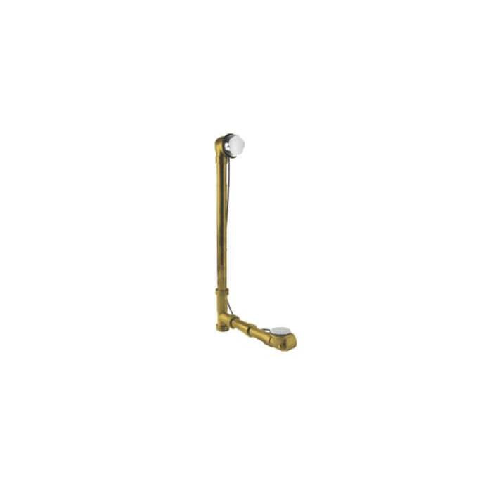 Mountain Plumbing - Brass Body Cable Operated Bath Waste & Overflow Drain with Rigid Overflow Neck for 22'' Tub