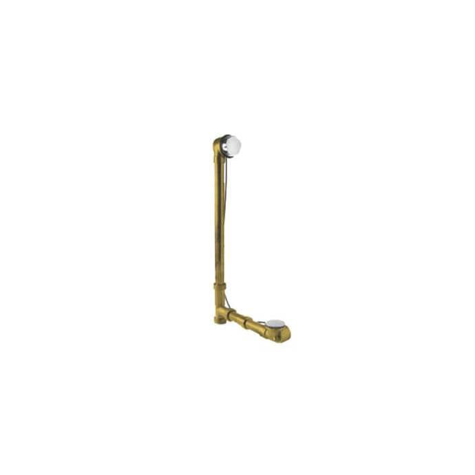 Mountain Plumbing - Brass Body Cable Operated Bath Waste & Overflow Drain with Rigid Overflow Neck for 27'' Tub - Venetian Bronze