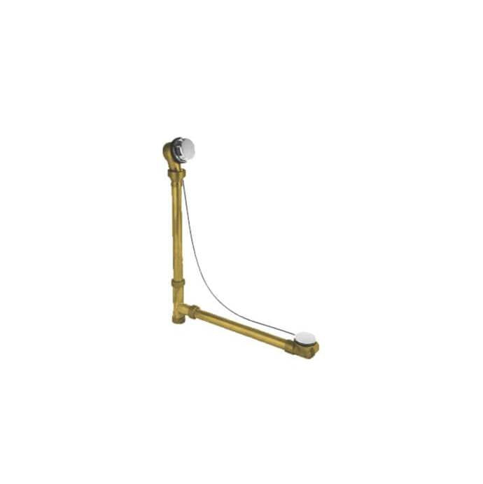 Mountain Plumbing - Brass Body Cable Operated Bath Waste & Overflow Drain with Patented Flexible Overflow Neck for 21'' Center Drain Tub - Venetian Bronze