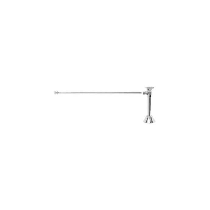 Mountain Plumbing - Toilet Supply Kit - Brass Oval Handle with 1/4 Turn Ball Valve (MT316-NL) - Angle Sweat, Flat Head Riser - Satin Gold