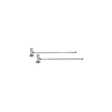 Mountain Plumbing - Lavatory Supply Kit - Contemporary Round Handle with 1/4 Turn Ceramic Disc Cartridge Valve (MT6004-NL) - Angle, No Trap - Satin Brass