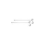 Mountain Plumbing - Lavatory Supply Kit - Brass Cross Handle with 1/4 Turn Ball Valve (MT621-NL) - Angle, No Trap - Satin Brass