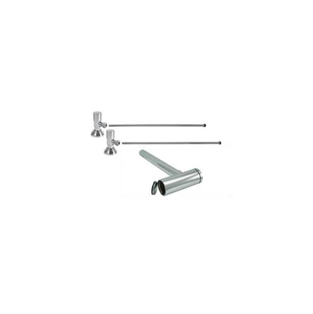 Mountain Plumbing - Lavatory Supply Kit - Contemporary Round Handle with 1/4 Turn Ceramic Disc Cartridge Valve (MT6004-NL) - Angle, Round Bottle Trap - Venetian Bronze