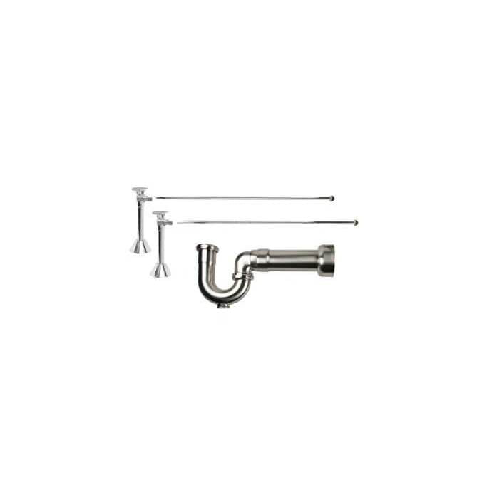 Mountain Plumbing - Lavatory Supply Kit - Brass Oval Handle with 1/4 Turn Ball Valve (MT316-NL) - Angle Sweat, Massachusetts P-Trap - Venetian Bronze
