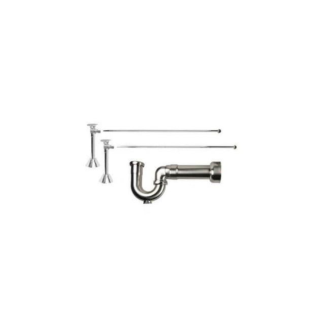 Mountain Plumbing - Lavatory Supply Kit - Brass Oval Handle with 1/4 Turn Ball Valve (MT316-NL) - Angle Sweat, Massachusetts P-Trap - Venetian Bronze