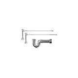 Mountain Plumbing - Lavatory Supply Kit - Brass Cross Handle with 1/4 Turn Ball Valve (MT629-NL) - Angle Sweat, Massachusetts P-Trap - Venetian Bronze