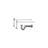 Mountain Plumbing - Lavatory Supply Kit - Contemporary Lever Handle with 1/4 Turn Ceramic Disc Cartridge Valve (MT5001L-NL) - Angle, Massachusetts P-Trap - Unlacquered Brass
