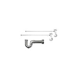 Mountain Plumbing - Lavatory Supply Kit - Brass Cross Handle with 1/4 Turn Ball Valve (MT621-NL) - Angle, Massachusetts P-Trap - Venetian Bronze