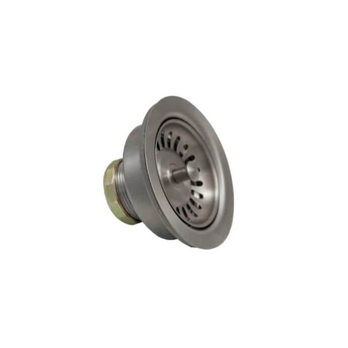 Mountain Plumbing - 3-1/2'' Deluxe All Metal Kitchen Sink Strainer - White