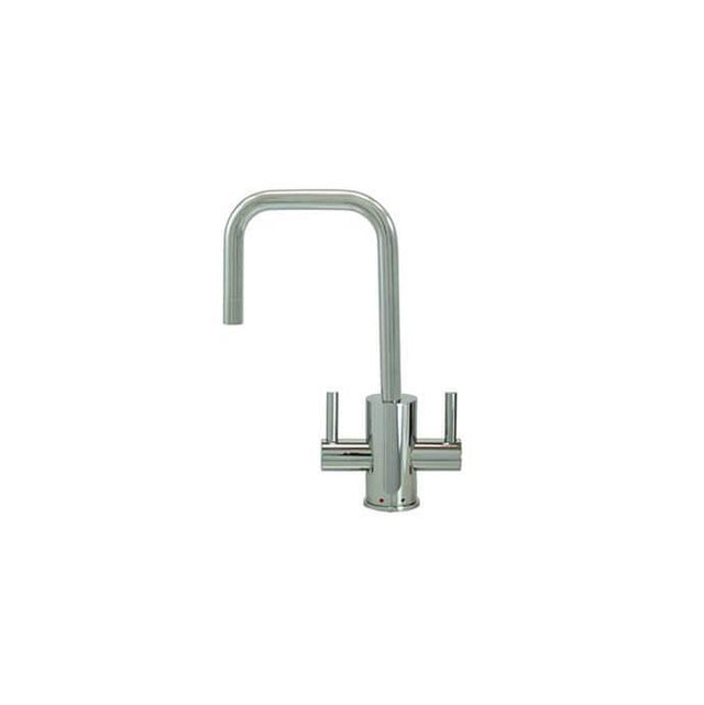 Mountain Plumbing - Mini Hot & Cold Faucet w/ Knurled Lever & Spout Ti - PVD Polished Nickel