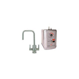 Mountain Plumbing - Hot & Cold Water Faucet with Contemporary Round Body & Handles (90Â° Spout) & Little Gourmet Premium Hot Water Tank - Venetian Bronze
