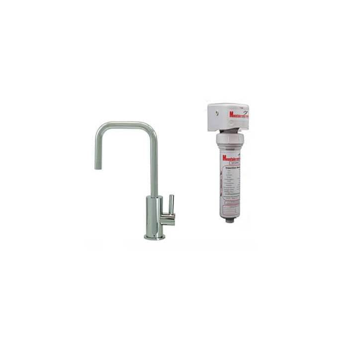 Mountain Plumbing - Point-of-Use Drinking Faucet with Contemporary Round Body & Handle (90Â° Spout) & Mountain Pure Water Filtration System - Venetian Bronze