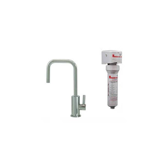 Mountain Plumbing - Point-of-Use Drinking Faucet with Contemporary Round Body & Handle (90Â° Spout) & Mountain Pure Water Filtration System - Venetian Bronze