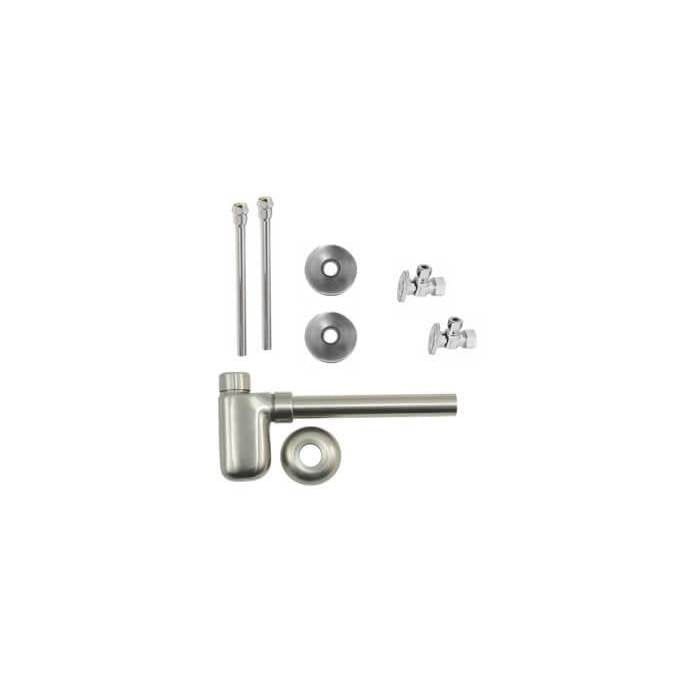 Mountain Plumbing - Lavatory Supply Kit - Brass Oval Handle with 1/4 Turn Ball Valve (MT403-NL) - Angle, Bottle Trap - Venetian Bronze