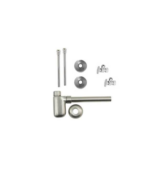 Mountain Plumbing - Lavatory Supply Kit - Brass Oval Handle with 1/4 Turn Ball Valve (MT403-NL) - Angle, Bottle Trap - Venetian Bronze