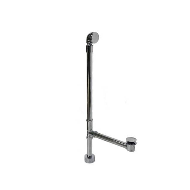 Mountain Plumbing - Exposed Bottom Outlet Bath Waste & Overflow with Swivel Neck & EZ-ClickE Drain - Polished Nickel