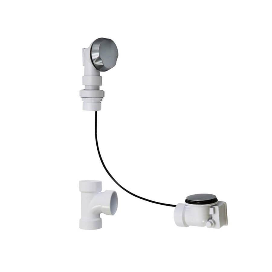 Mountain Plumbing - Schedule 40 ABS Cable Operated Bath Waste & Overflow Drain with Patented Flexible Overflow Neck for 12'' to 22'' Tub Depths