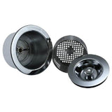 Mountain Plumbing - 3-in-1 1/4 3-1/2'' Kitchen Sink Strainer with Stopper Lid and Lift-Out Basket - Matte Black
