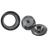 Mountain Plumbing - 3-in-1 Complete Stopper & Strainer Unit Waste Disposer Trim 1/4 Extended Flange - Weathered Copper