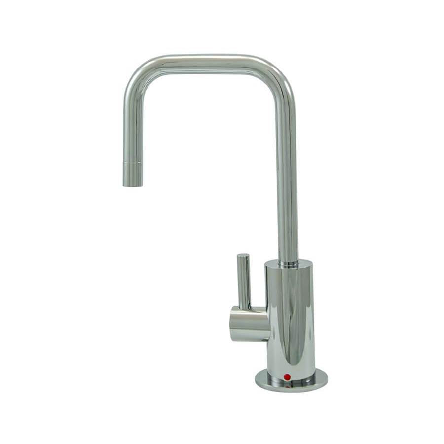 Mountain Plumbing - Mini Faucet with Knurled Lever & Spout Tip - PVD Polished Nickel