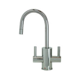 Mountain Plumbing - Hot & Cold Water Faucet with Contemporary Round Body & Handles - Stainless Steel