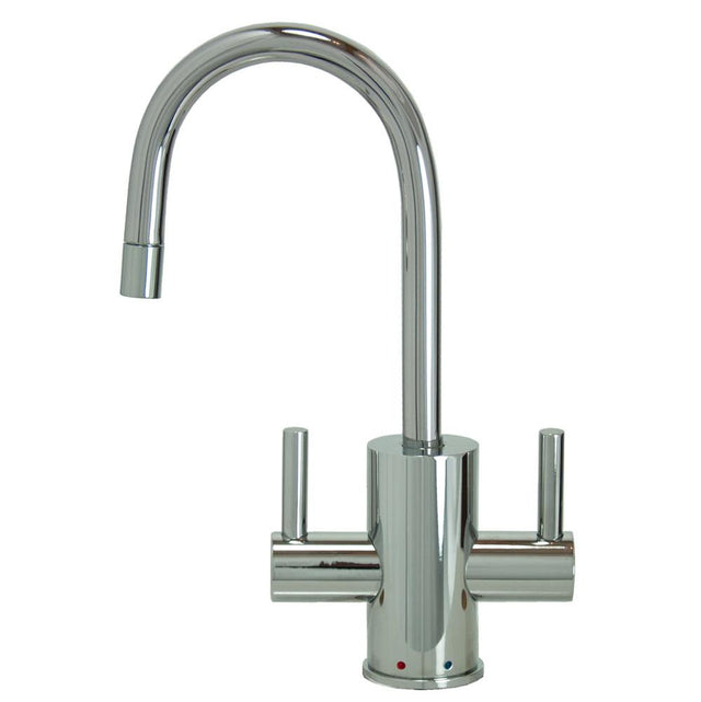 Mountain Plumbing - Hot & Cold Water Faucet with Contemporary Round Body & Handles - Weathered Copper
