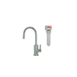 Mountain Plumbing - Point-of-Use Drinking Faucet with Contemporary Round Base & Handle & Mountain Pure Water Filtration System - Unlacquered Brass