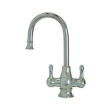 Mountain Plumbing - Hot & Cold Water Faucet with Traditional Curved Body & Curved Handles - Polished Gold